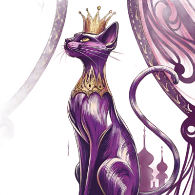 Geometric low-poly Emperor cat NFT - Epic rarity