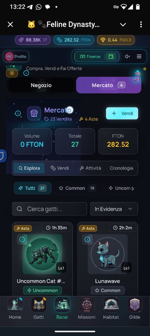 Mercato Unificato - Buy, Sell & Bid