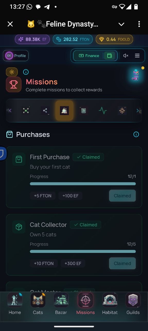 Purchase Missions - Buy & Earn
