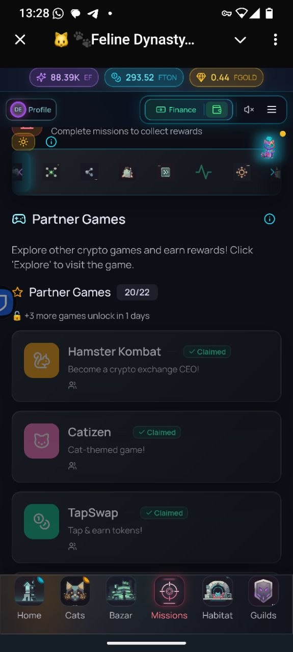 Partner Games - Cross-Game Rewards